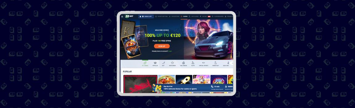 screenshot of 20Bet Casino