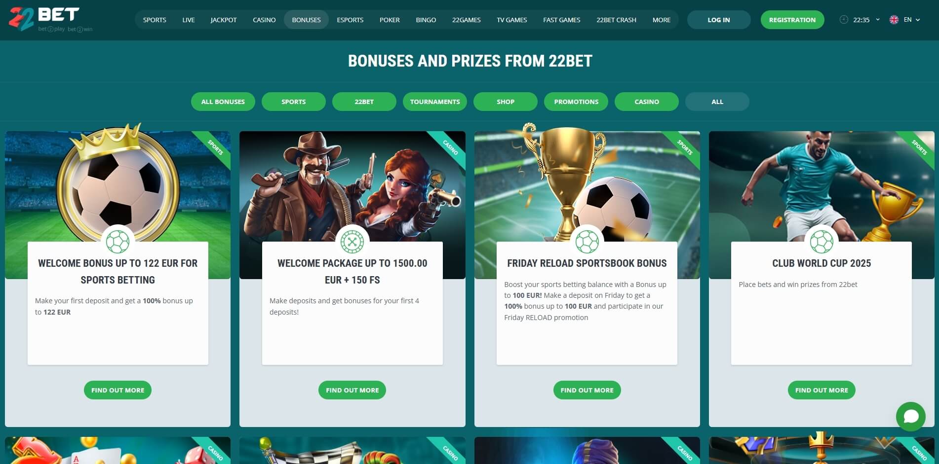 22Bet Casino