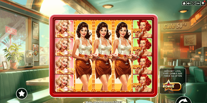 Cafe 50's slot