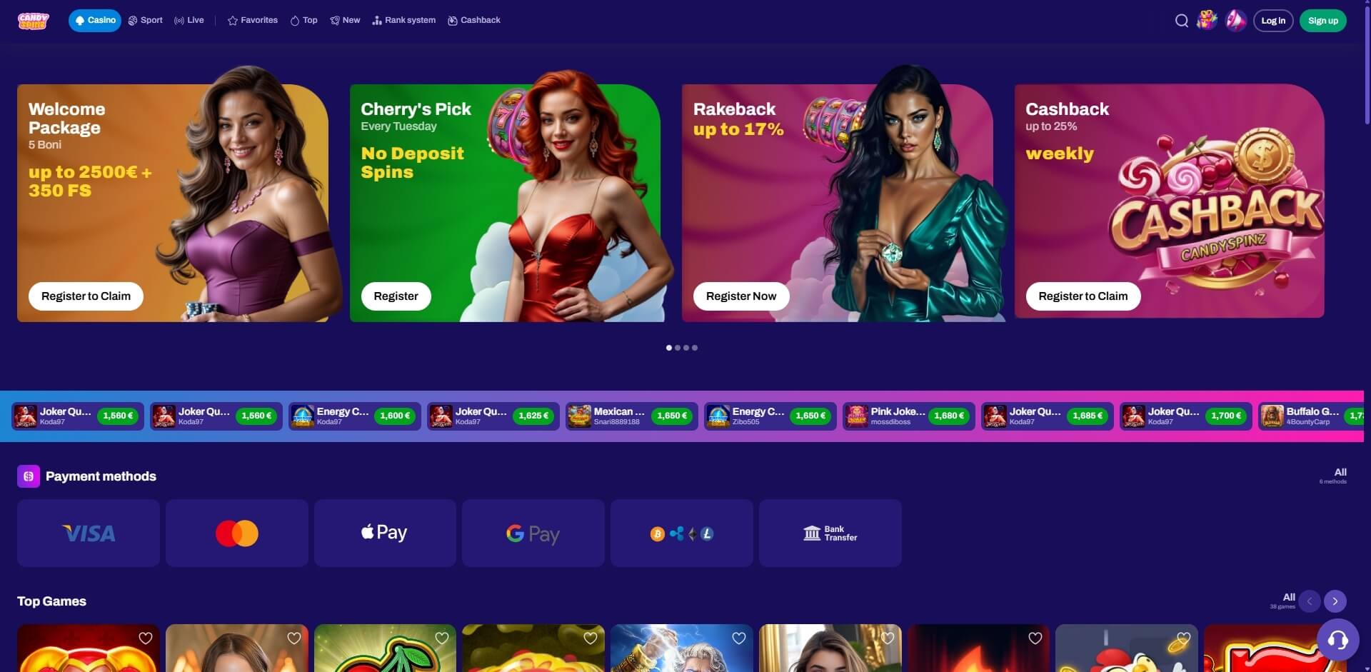 CandySpinz Casino