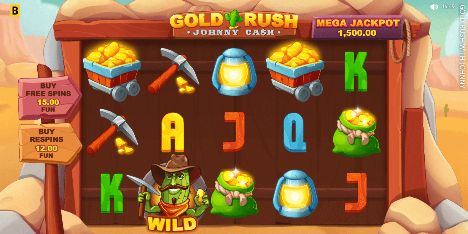 Gold Rush Johnny Cash slot