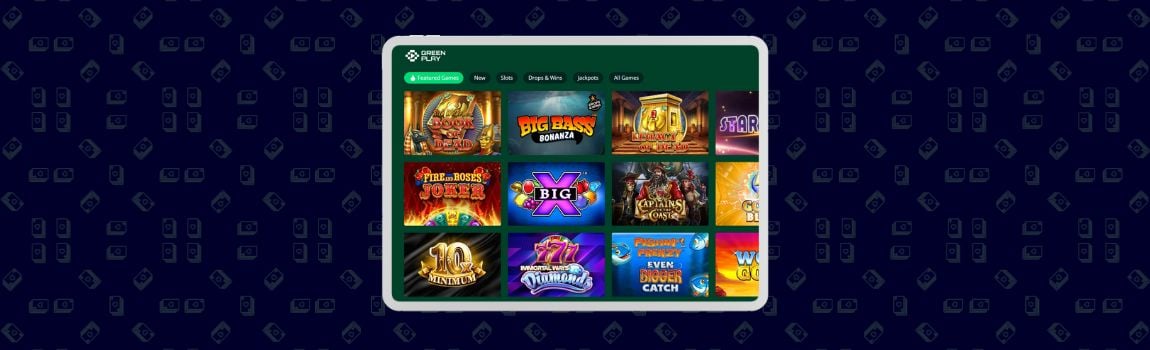 screenshot of Greenplay Casino in the UK