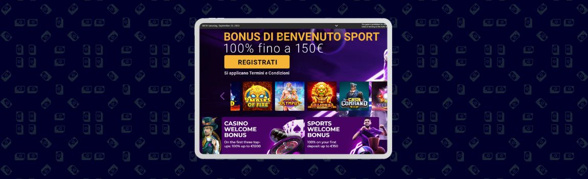 screenshot of Jackpotcity Casino in Italy