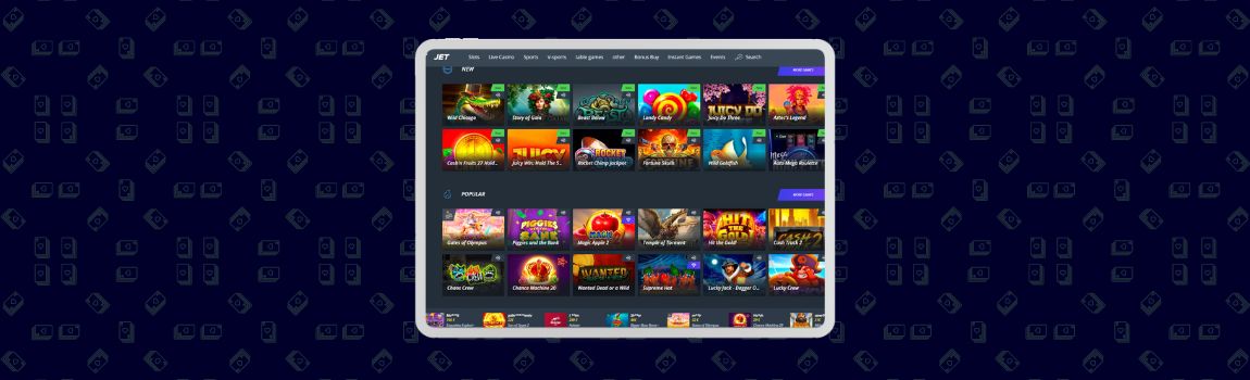 screenshot of  Jet Casino in Oceania