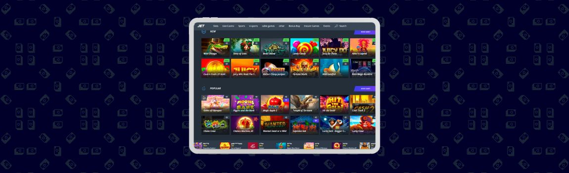 screenshot of  Jet Casino in Brazil