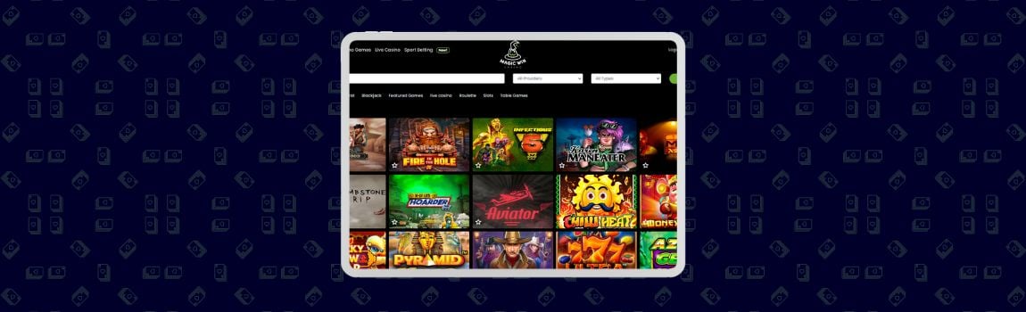 screenshot of MagicWin Casino in Germany