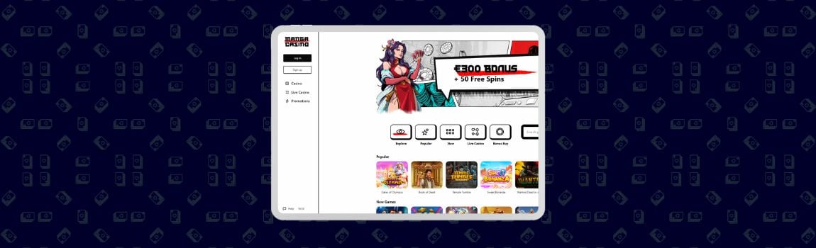 screenshot of Manga Casino in the NL