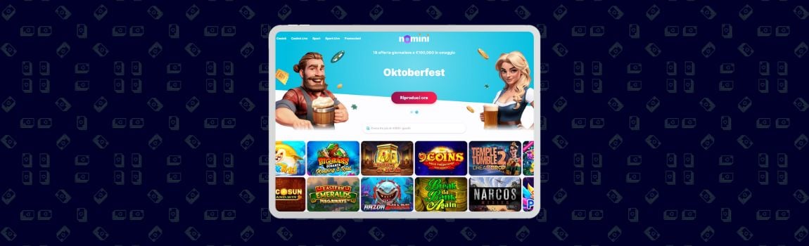 screenshot of Nomini Casino in IT