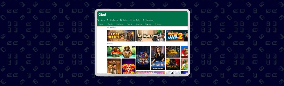 screenshot of Qbet Casino in the NL