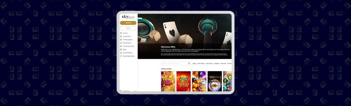 screenshot of SkyCity Casino in NZ