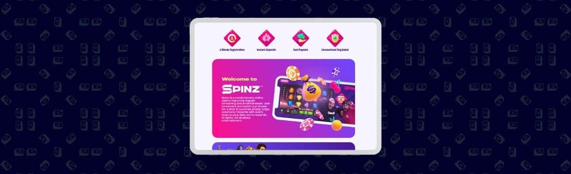 screenshot of Spinz in NZ